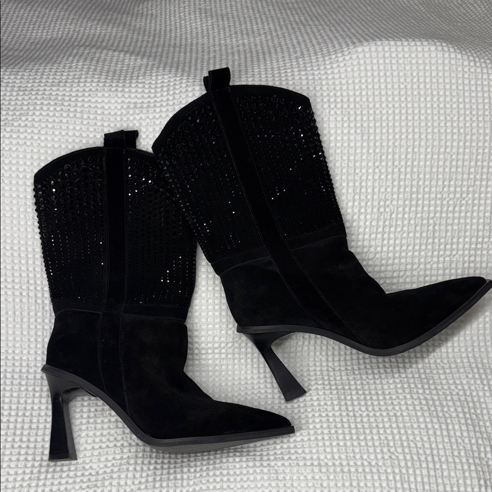 Vince Camuto Black Heeled Boots